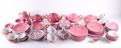 Lot 155 - Three Chinese porcelain part tea sets, 20th...