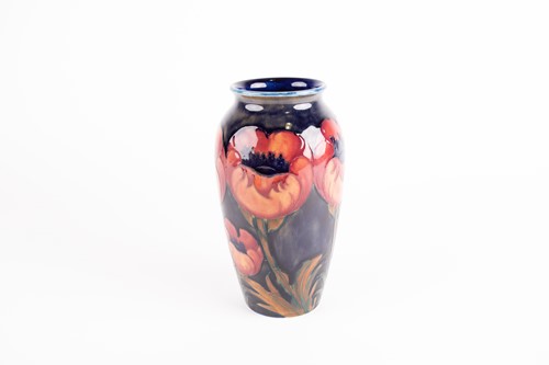 Lot 37 - A Moorcroft Poppy pattern vase, early to mid...