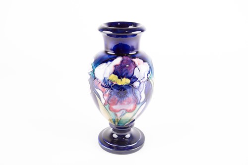 Lot 40 - A Moorcroft Orchid pattern vase, mid 20th...