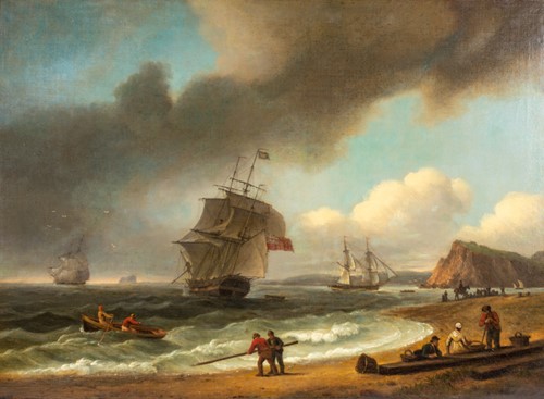 Lot 90 - Thomas Luny (1759-1837) English, 'The Ness at...
