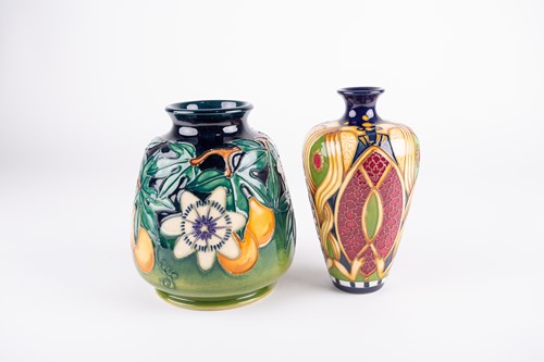 Lot 43 - A Moorcroft Staffordshire Gold pattern vase,...