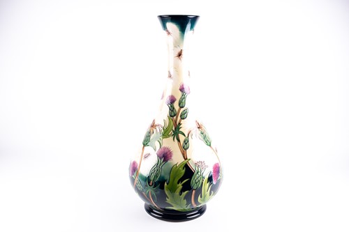 Lot 18 - A Large Moorcroft 'Thistledown' pattern vase,...