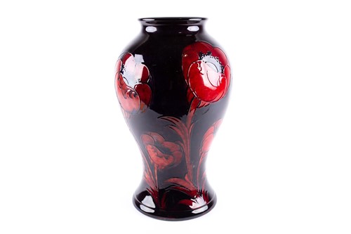 Lot 17 - A William Moorcroft flambé 'Big Poppy' pattern...