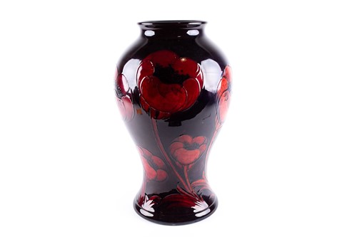 Lot 17 - A William Moorcroft flambé 'Big Poppy' pattern...