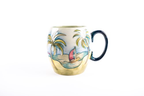 Lot 8 - A Moorcroft 'Caribbean' pattern tankard, mid...
