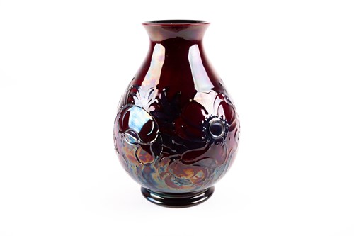 Lot 275 - A Walter Moorcroft flambe 'Big Poppy' pattern...