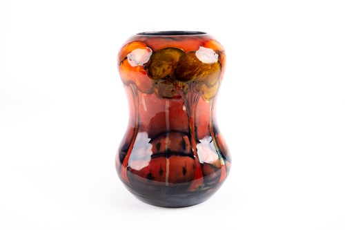 Lot 21 - A rare and unusual William Moorcroft flambé...