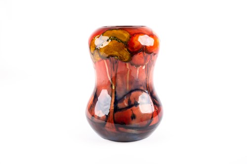 Lot 21 - A rare and unusual William Moorcroft flambé...