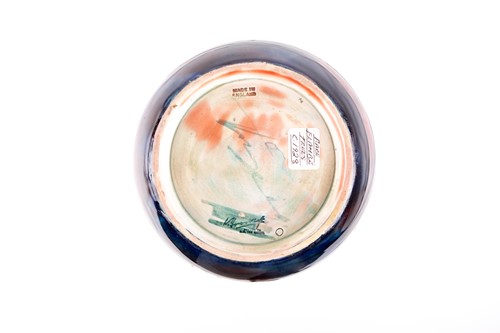 Lot 21 - A rare and unusual William Moorcroft flambé...
