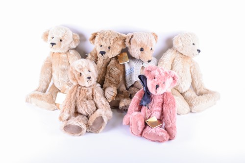 Lot 90 - Six Beechfield collectable teddy bears, to...