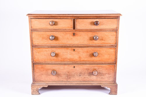 Lot 123 - A Victorian mahogany chest of drawers, with...