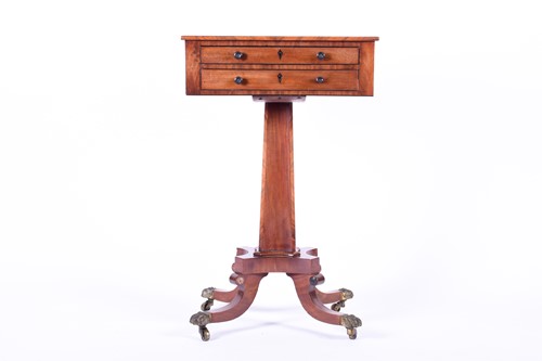 Lot 164 - A Regency mahogany work table, the well...