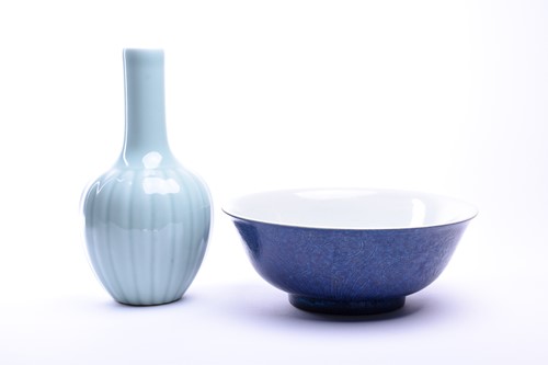 Lot 144 - A Xuande style porcelain bowl, the exterior...