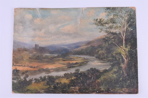 Lot 41 - Two 19th century oil paintings depicting Irish...