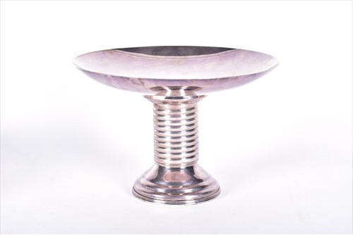 Lot 463 - A German silver plated Art Deco style dish of...