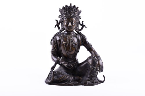 Lot 251 - A bronze Avalokitesvara, 18th/19th century,...