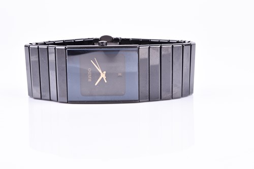 Lot 408 - A Rado Jubile Diastar ladies black polished...