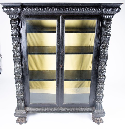 Lot 147 - A large 19th century carved and stained oak...