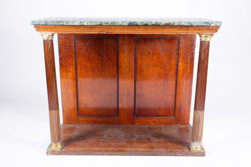 Lot 139 - A 19th century green marble topped mahogany...