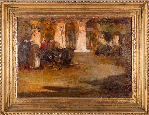 Lot 42 - 19th century French school, an impasto...