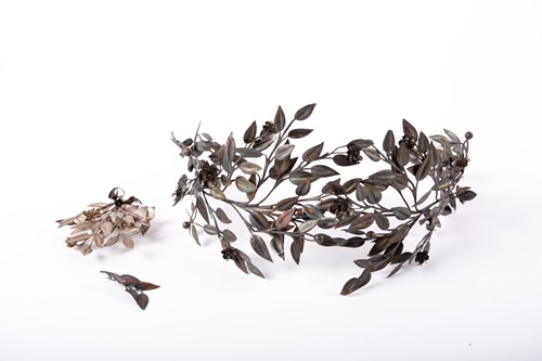 Lot 510 - A 19th century Russian silver tiara, marked...