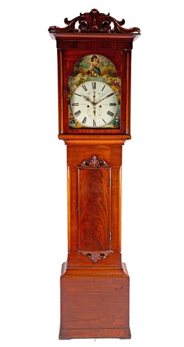 Lot 326 - A 19th century mahogany eight day long case...