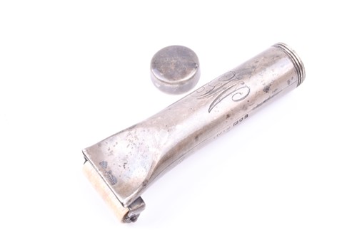 Lot 464 - An unusual novelty Edwardian silver stamp...