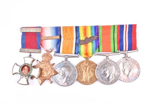 Lot 295 - A WW1 DSO four-medal group, comprising...