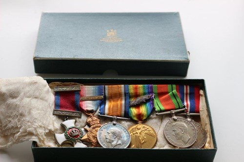 Lot 295 - A WW1 DSO four-medal group, comprising...