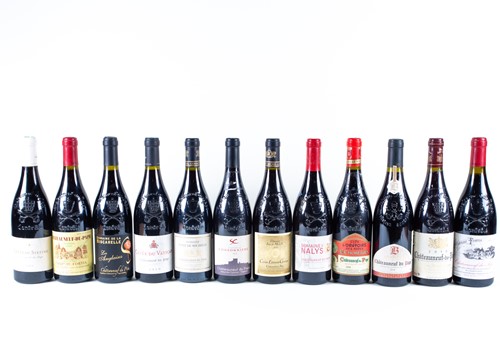 Lot 297 - Twelve assorted bottles of Chateauneuf-du-Pape,...