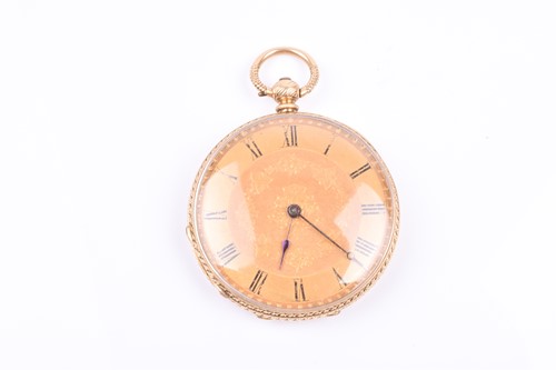 Lot 371 - An early 19th century 18ct gold engraved fob...