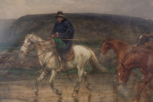 Lot 7 - Enrico Coleman (Italian 1846-1911), a horse...