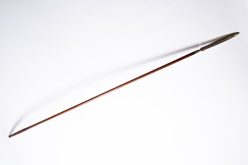 Lot 293 - A 19th century Persian hunting spear, with...