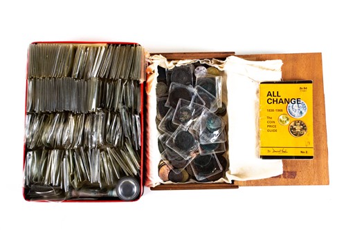 Lot 395 - A quantity of UK silver, bronze and copper...