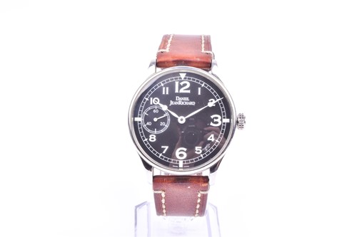 Lot 385 - A Daniel Jean Richard stainless steel...