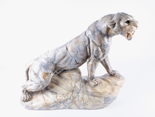 Lot 231 - Emile Joseph Carlier (1849 - 1927), a carved...