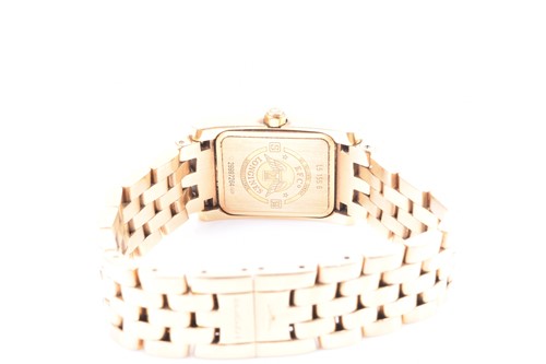 Lot 360 - A Longines ladies gold plated wristwatch, the...