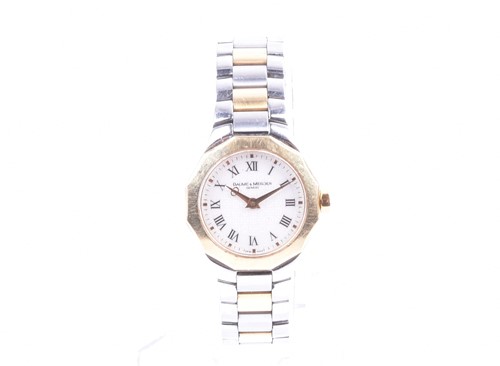 Lot 335 - A Baume & Mercier Riviera stainless steel and...