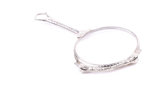 Lot 312 - A pair of Edwardian precious white metal...