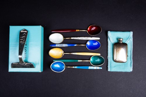 Lot 51 - A Tiffany & Co miniature sterling silver...