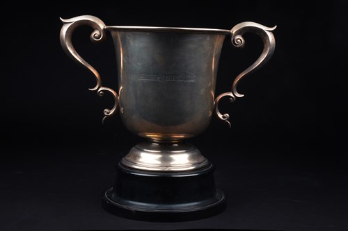 Lot 69 - An Edwardian silver twin-handled presentation...