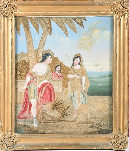 Lot 455 - The meeting of Jacob and Rachel, a 19th...