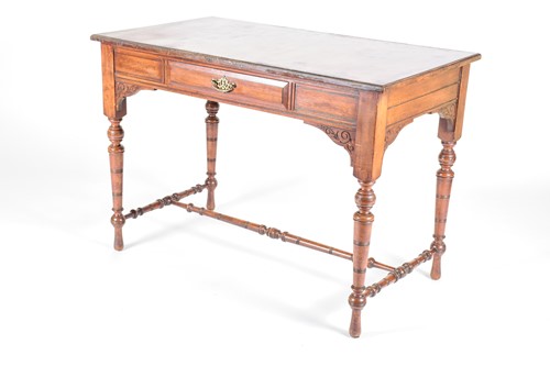 Lot 159 - A late Victorian writing table, circa 1890,...