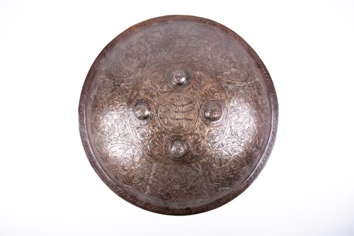 Lot 299 - An Indian Dhal, the domed body with central...