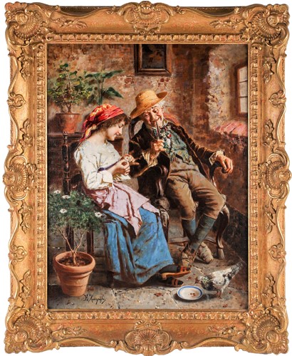 Lot 3 - Eugenio Eduardo Zampighi (1859-1944) Italian,...