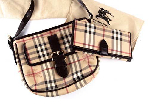 Lot 327 - A Burberry handbag, in the Haymarket plaid...
