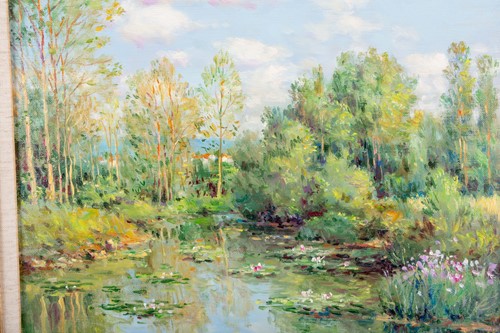 Lot 53 - Jean Kevorkian (b.1933) French, 'Nymphéas', an...