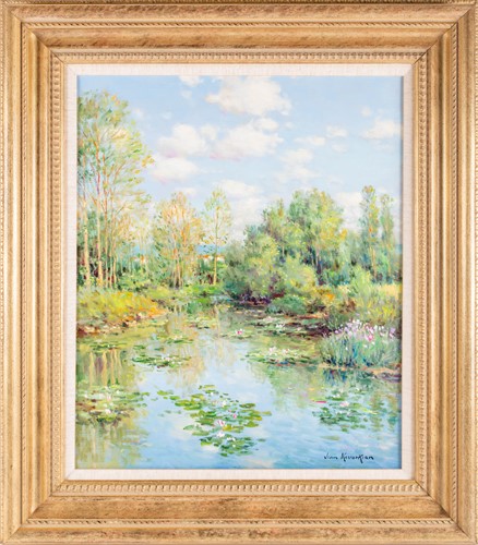 Lot 53 - Jean Kevorkian (b.1933) French, 'Nymphéas', an...