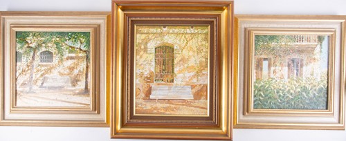Lot 56 - Chris Wild (b.1945) British, three oils on...