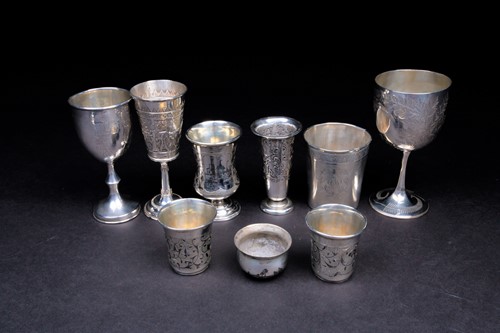 Lot 120 - Nine assorted English, Continental and Russian...
